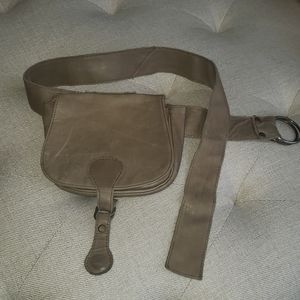 Olive Leather Waist Bag